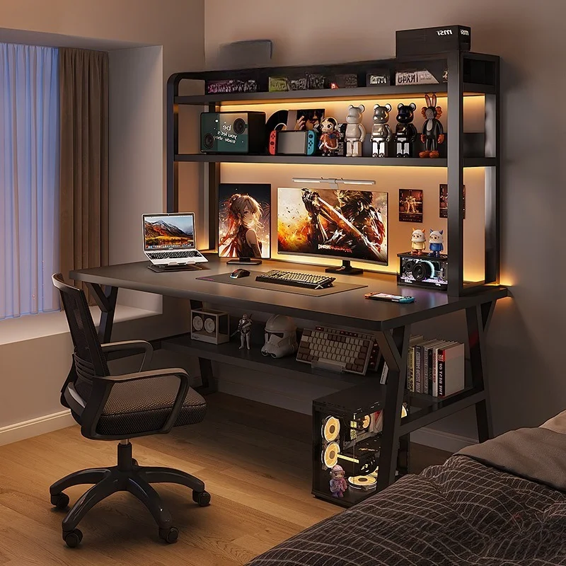 

Computer Desk Desktop Home E-sports Table Desk Bookshelf Integrated Student Study Table Writing Table Bedroom Desk