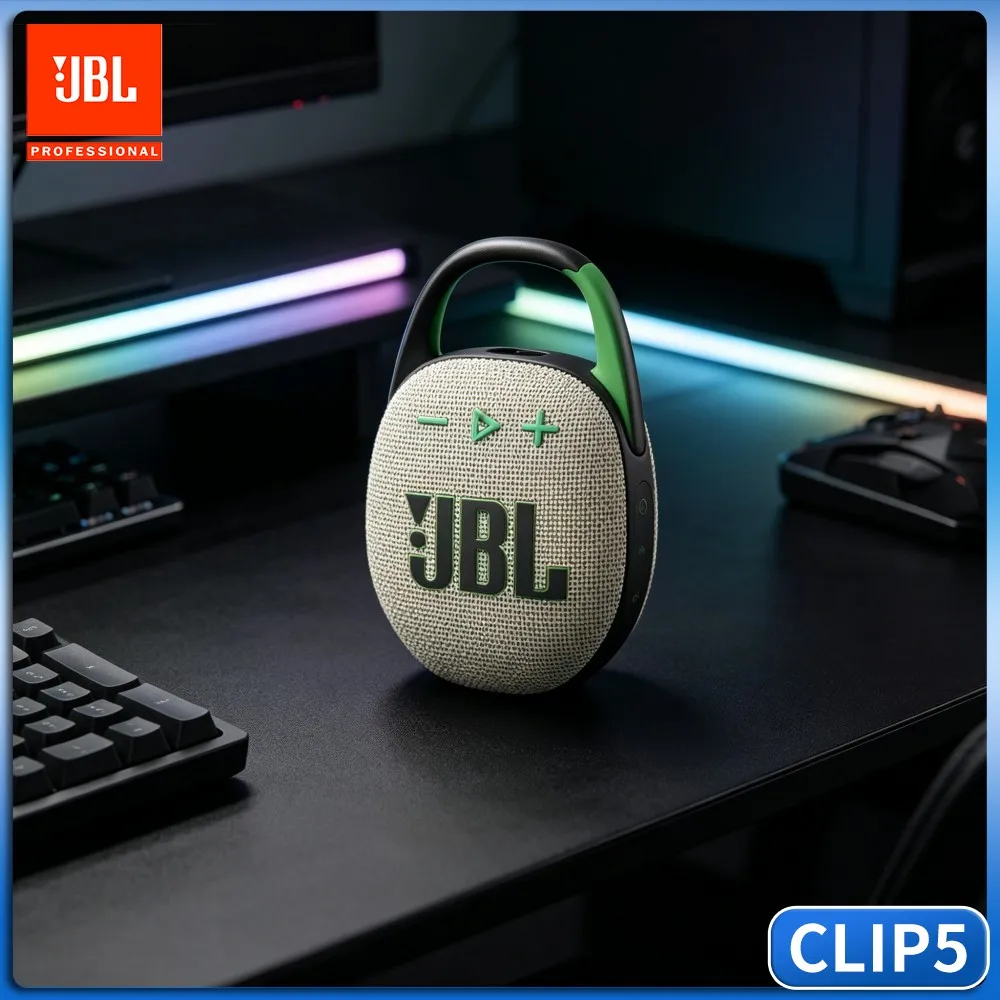 Bilberry Sandbar Warm Tone JBL CLIP5 RGB Haut-parleur Bluetooth étanche mains libres IP67 Stéréo anti-poussière Carte TF USB Son Guava