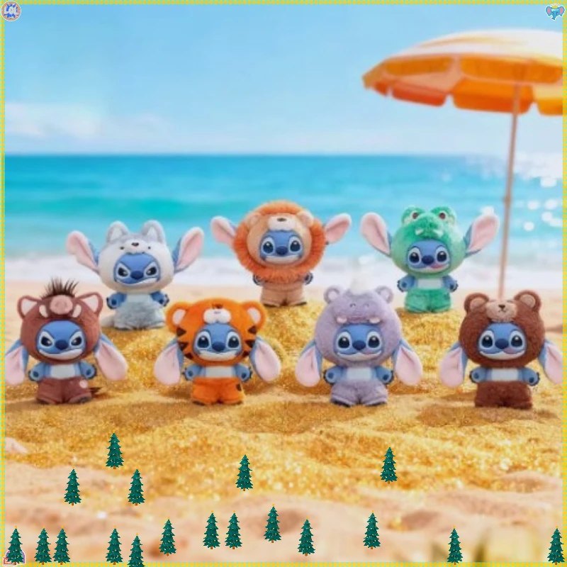 

_НОВЫЙ Disney Stitch Wild Animal Series слепая коробка плюшевые куклы кулон милый орнамент для куклы загадочная коробка игрушки-сюрпризы подарки
