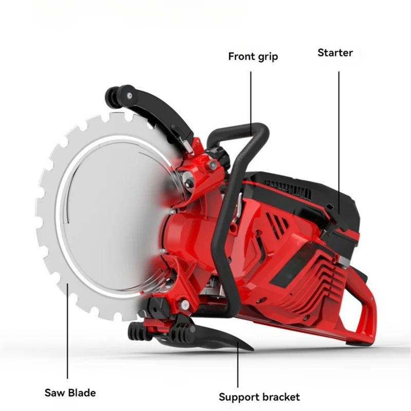 Circular Saw 2-stroke Gasoline Cutting Machine Multifunctional Gasoline Concrete Engine Cutting Machine Displacement 93.6CC