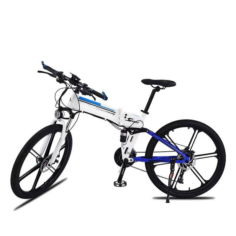 350W 36V Folding Electric Bicycle Adult Mountain Electric Cycle 26 Inch Dual Suspension Foldable E Bike view 6