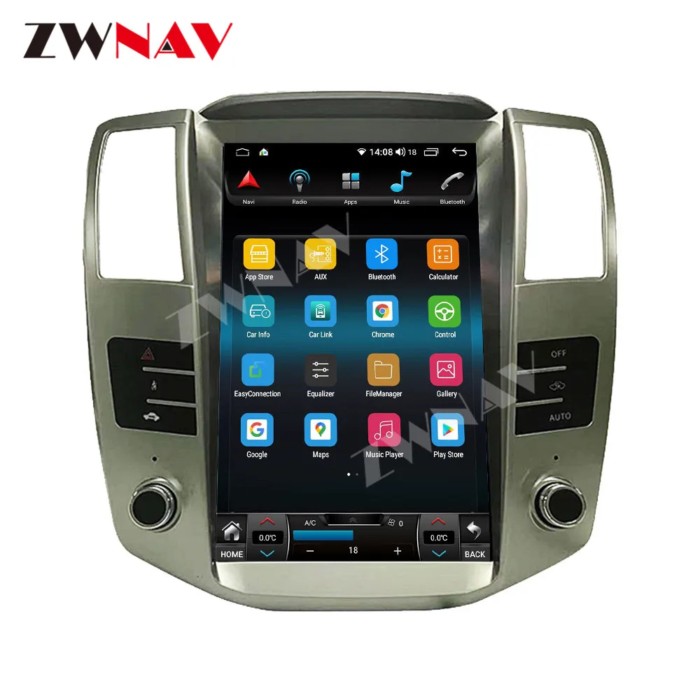 New Design 15.6 Inch Touch Screen Carplay For Lexus RX 2010-2016 Android 13 GPS Navigation Multimedia Player Auto Stereo Radio