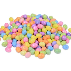 80/160 Pcs Colorful Easter Eggs Glitter Foam Bird Pigeon Happy Easter Party Home Decoration Kids Gift Basket Filler DIY Crafts