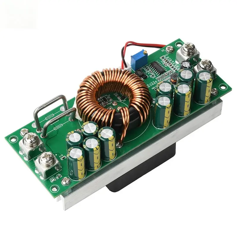 AT19-Power Supply Buck Module 1500W DC-DC Buck Converter Synchronous Rectification Adjustable Voltage 15-90V Input 1200W