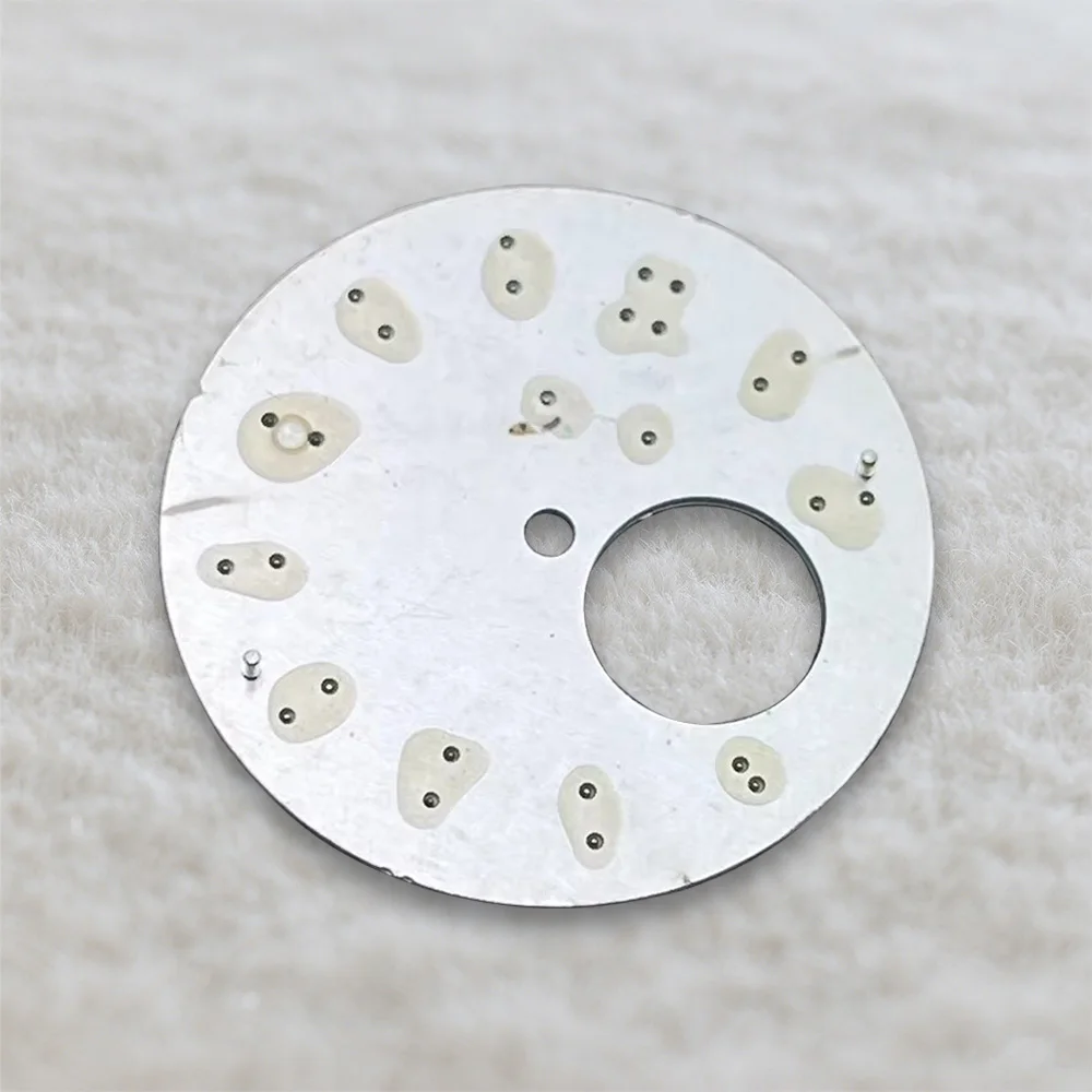 New 30.5mm S Logo NH38 Nautilus Dial Hollowed Dial for NH38 Movement High-Quality Green Luminous Watch Modification Accessories