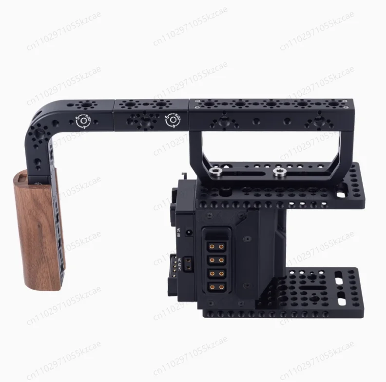 Camera Top Handle for ARRI, DSLR, Gimbal & Cage Systems - Universal Aluminum Alloy Adjustable Positioning Handle with Cold Shoe