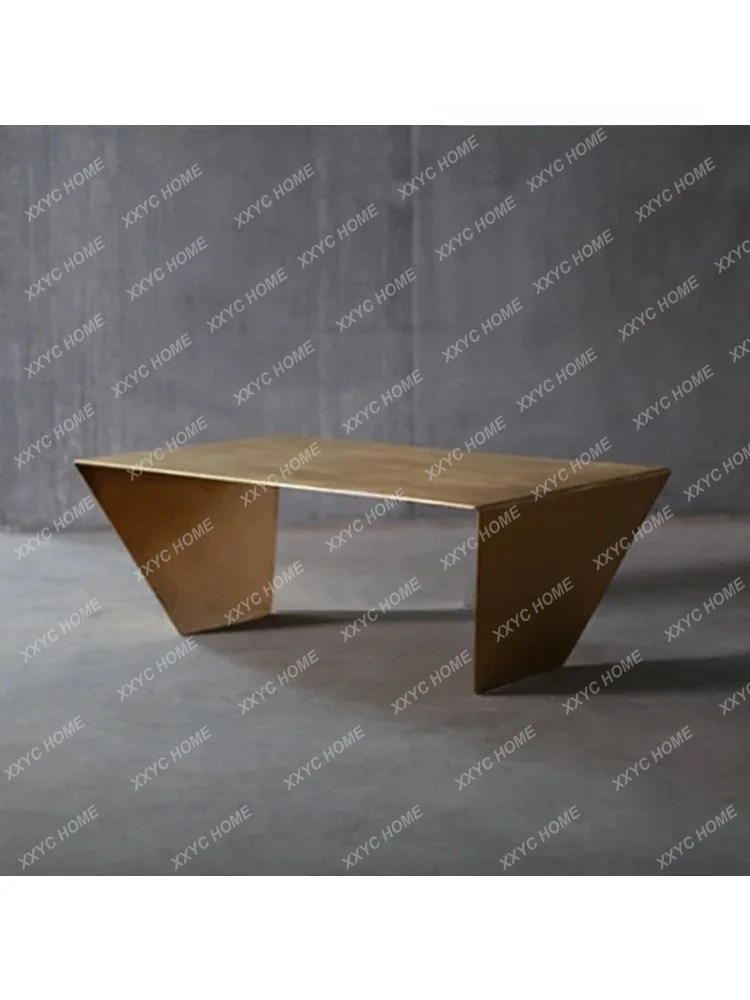 AAN Minimalist Nordic Modern Brushed Coffee Table Rectangular Personality Tea Table
