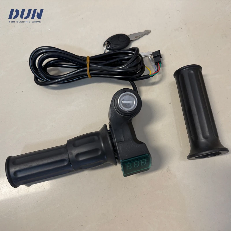 Electric Scooter Half Wrist Throttle Grip Handle LED Display Key Knock 24V-99V Accessory