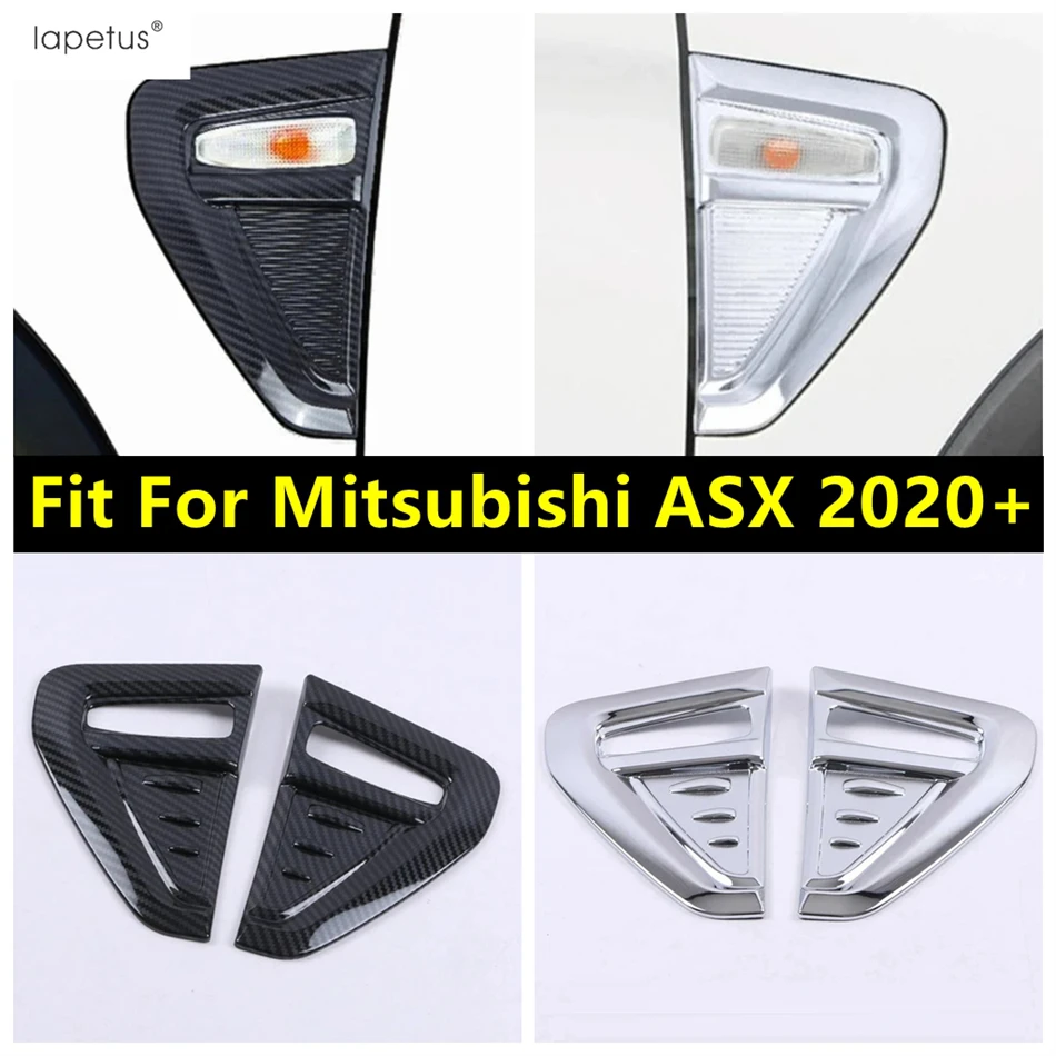 

Car Side Door Body Air Flow Vent Fender Turn Signal Light Turning Lamp Frame Cover Trim Accessories For Mitsubishi ASX 2020 2021