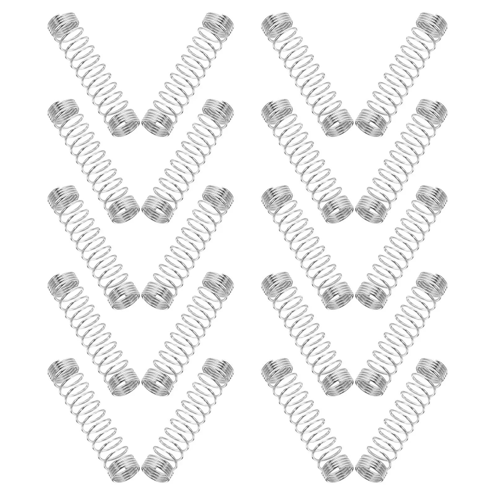60Pcs Stainless Steel Pen Springs Replacement Compression Springs Smooth Click Mechanism for Ballpoint Gel Pen Parts 0.79x0.18
