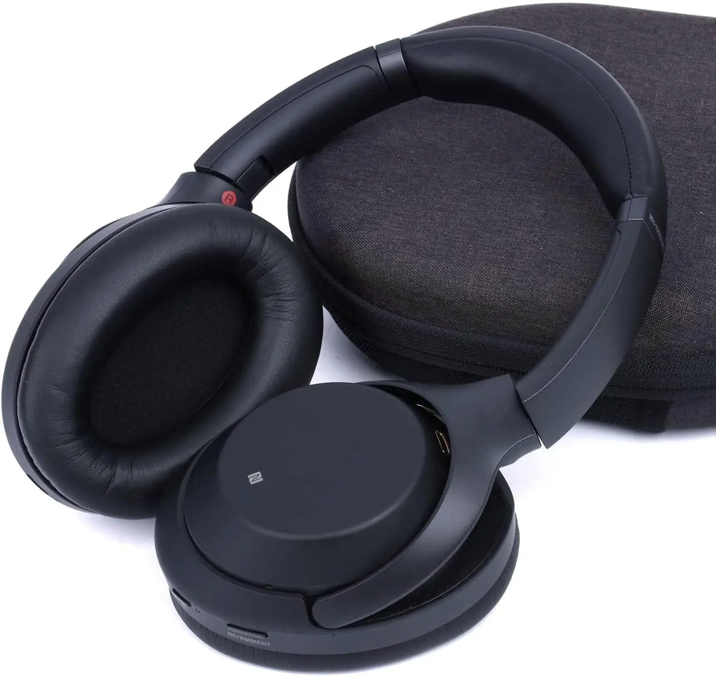 Ottoman replacement for Sony WH-1000XM3 headphones, soft protein leather Ottoman, acoustic memory foam, increased thickness