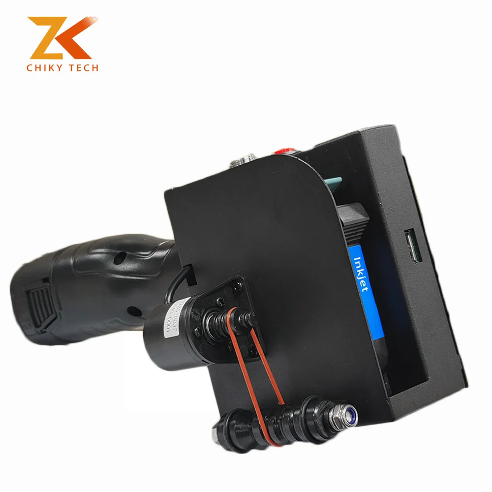Imagem -04 - Chiky-pistola Impressora a Jato de Tinta Portátil Zk1680 Atualizada em Qualquer Superfície 168 v 600dpi 127 mm Portátil Logotipo Inteligente Secagem Rápida