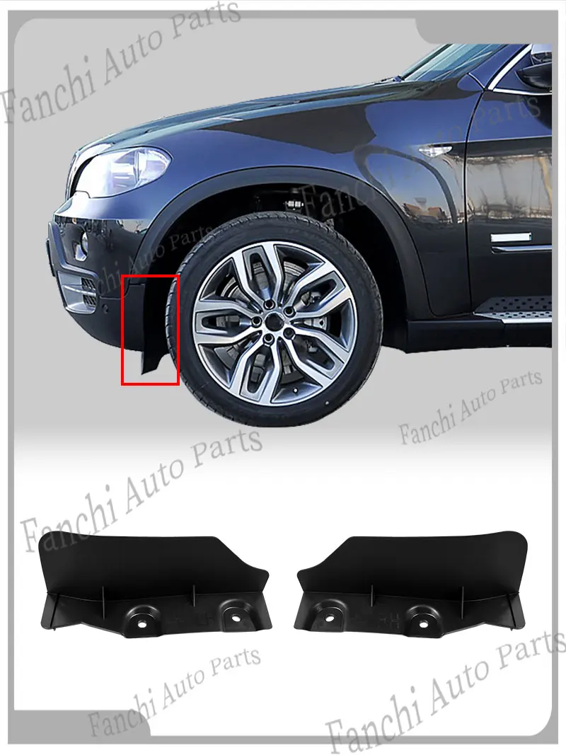 Przedni Splitter Zderzaka Samochodowego Spoiler Do BMW X5 E70 X6 E71 E72 51757188839 51757188840 Osłona Boczna Splittera Zderzaka Wysoka Jakość — 2