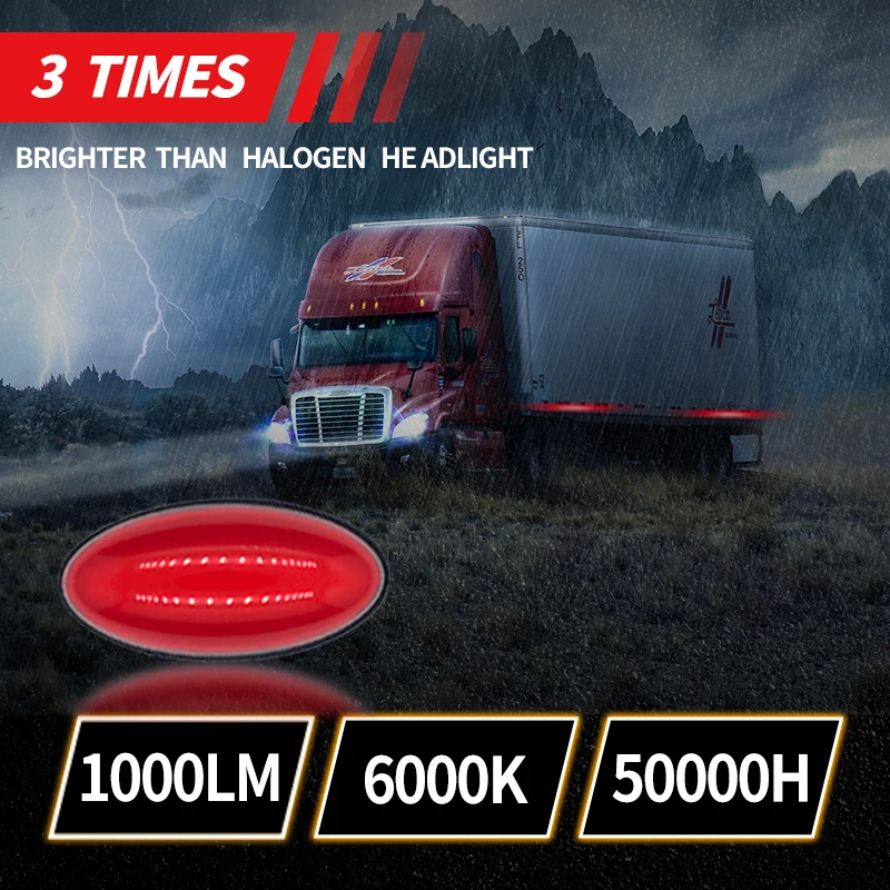 2PCS LED Side Marker Lights Signal Lamp 12-24V Outdoor Indicator Turn Personal Car Decoration for Truck Trailer Bus