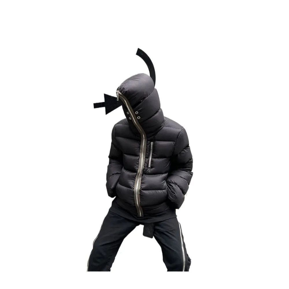 NIGO FHDX Men's Winter High Street Zip Hooded Down Jacket Hip-hop Trend Dark Jacket Thickened Warm Trend #NGTOP11344