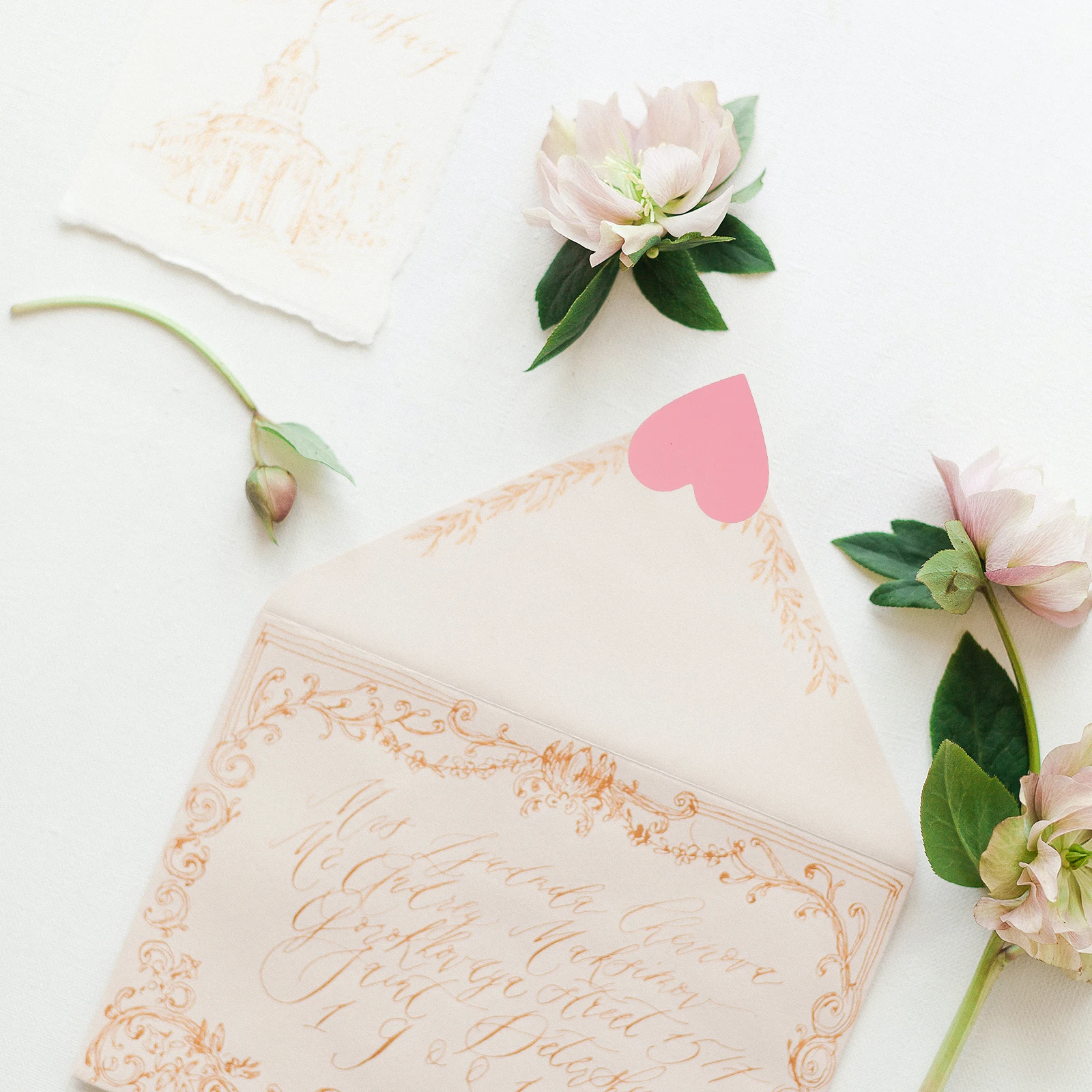 

2 Rolls Love Stickers Pink Heart Sealing Decorative Calendar Gummed Paper Valentine's Day Wrap Label Adhesive Tape