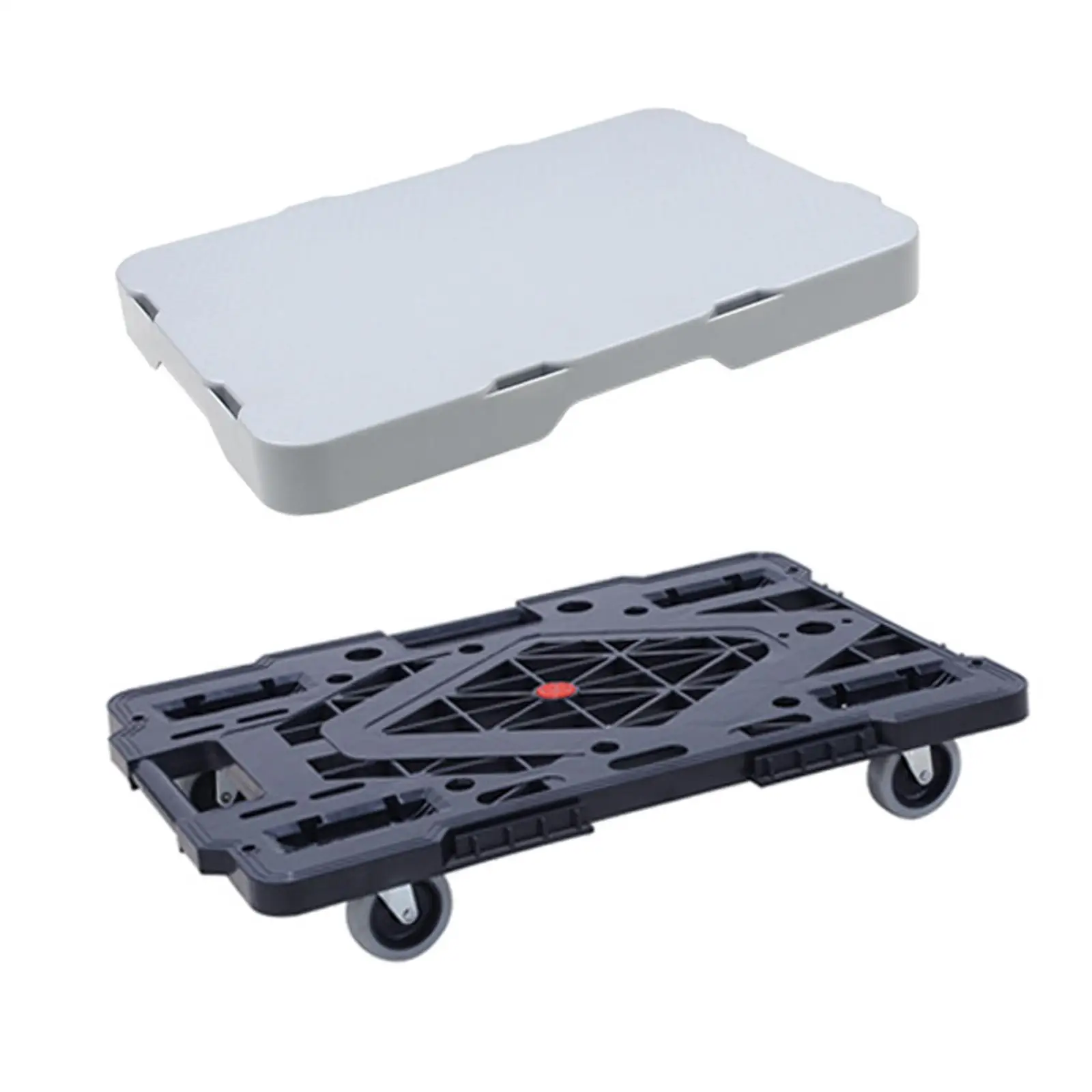 Furniture Mover Dolly Non Slip Connectable 360° Rubber Casters Four Wheels Handling Truck for Piano Sofa Plants Box Picnic