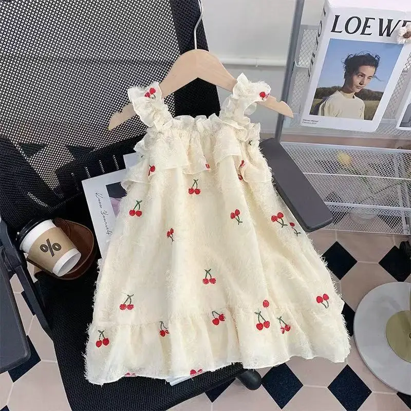 Girls Summer Dress Cute Baby Kids Toddler New Style Thin Adorable Children Girls Summer Dress