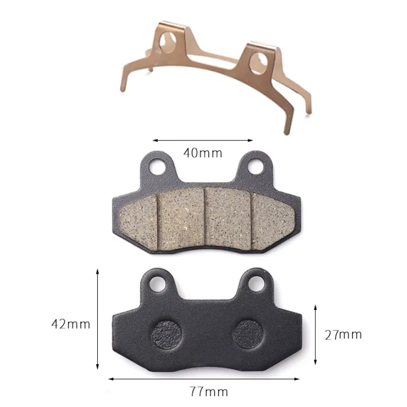 Motorcycle Brakes Front Rear Disc Brake Pads Shoes with Separation Spring for GY6 50cc 125cc CBX  Scooter Moped