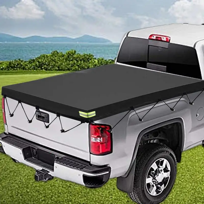 Waterproof Truck Bed Cover Waterproof Pickup Truck Tarp Cover Reinforced Sewing Truck Bed Tarpaulin Cover For Most Common Pickup