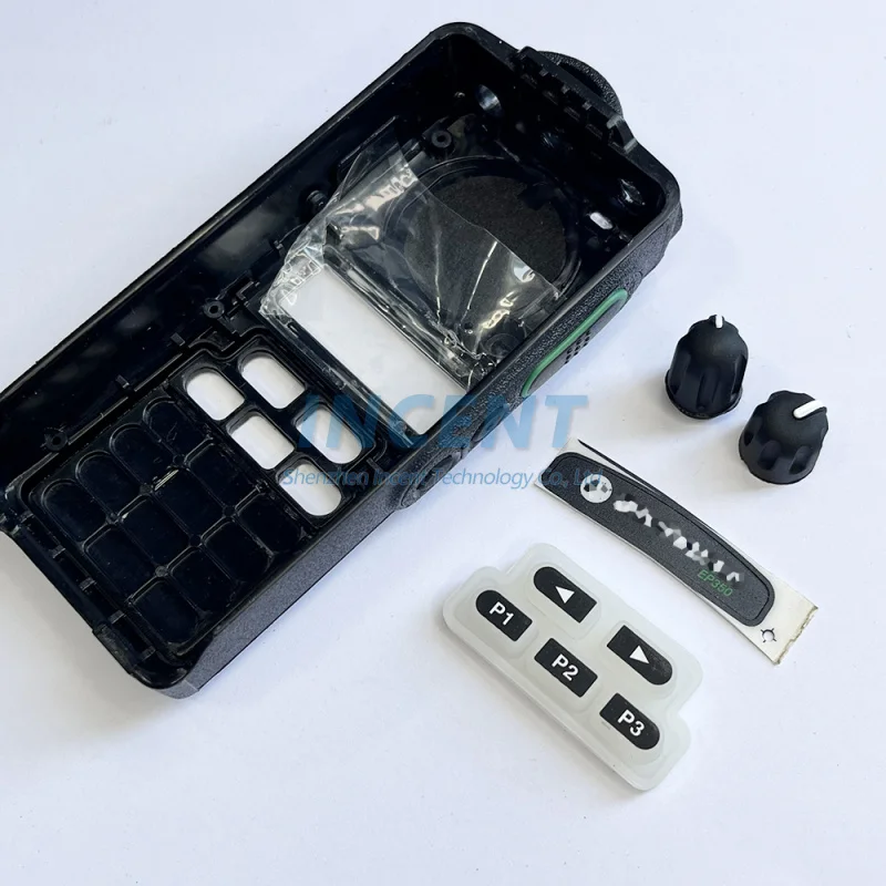 VOIONAIR EP350 Walkie Talkie Replacement Cover Housing Case for EP350 EP350MX with Keypad and Two Knobs Portable Radio Handheld