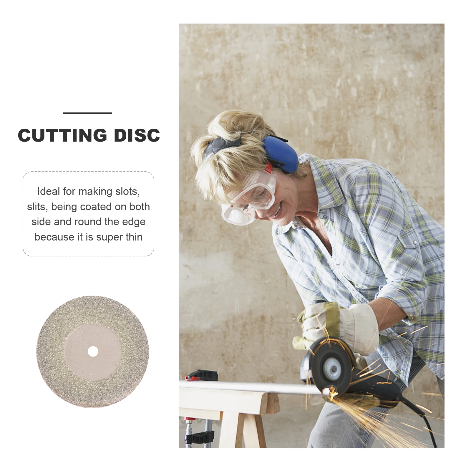

5pcs 40Mm Diamond Cutting Disc Rotary Tool Super Thin Glass Ceramic Rock Aluminium Copper Compatible With Dremel High Precision