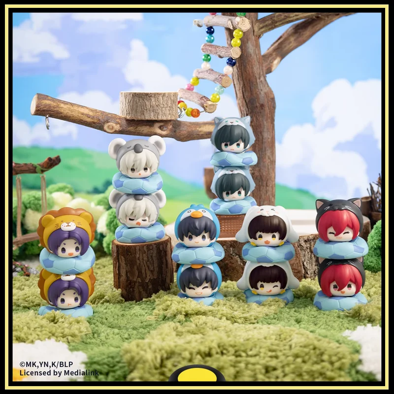 

BLUE LOCK Action Figures Model Isagi Yoichi Bachira Meguru Nagi Seishiro Blind Box Animal Series Stacking Toys Original