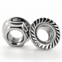 DIN6923 Quality Hexagon Flange Nut M3 M4 M5 M6 M8 M10 M12 M14 M16 M20 Serrated Spinlock Flange Nuts 304 Stainless Steel Lock Nut