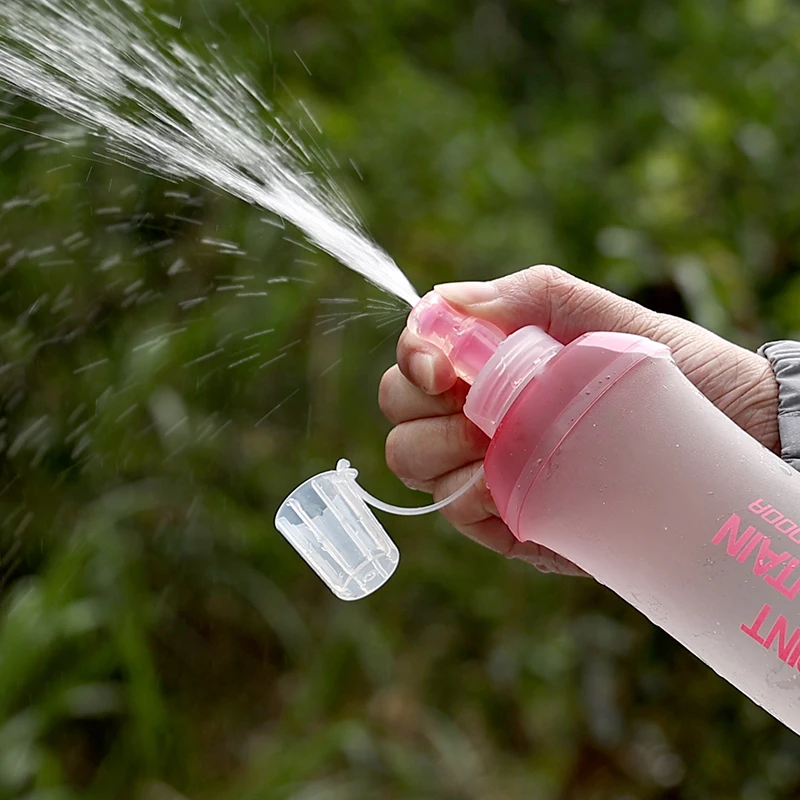 500ml Soft Flask TPU Running Water Bottle Collapsible Foldable Leak-Proof Leakproof Hydration Pack Running Vest BPA Free - view 4