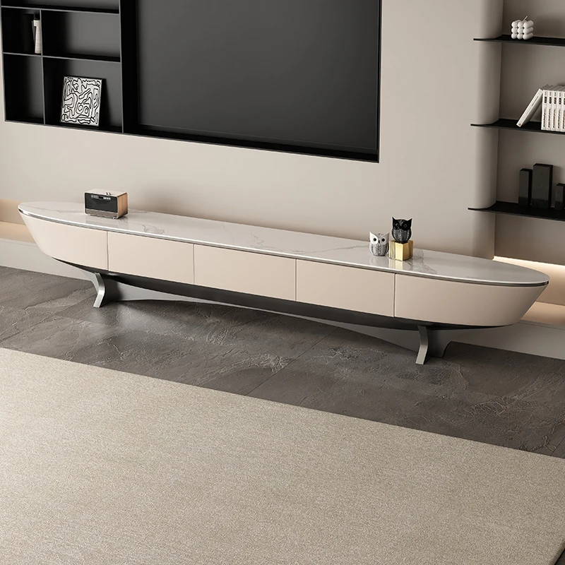 

Стильные уникальные подставки для телевизора Премиум-дизайн Ящики для хранения ТВ-шкаф Современный итальянский модный Mueble ТВ-салон Мебель для гостиной