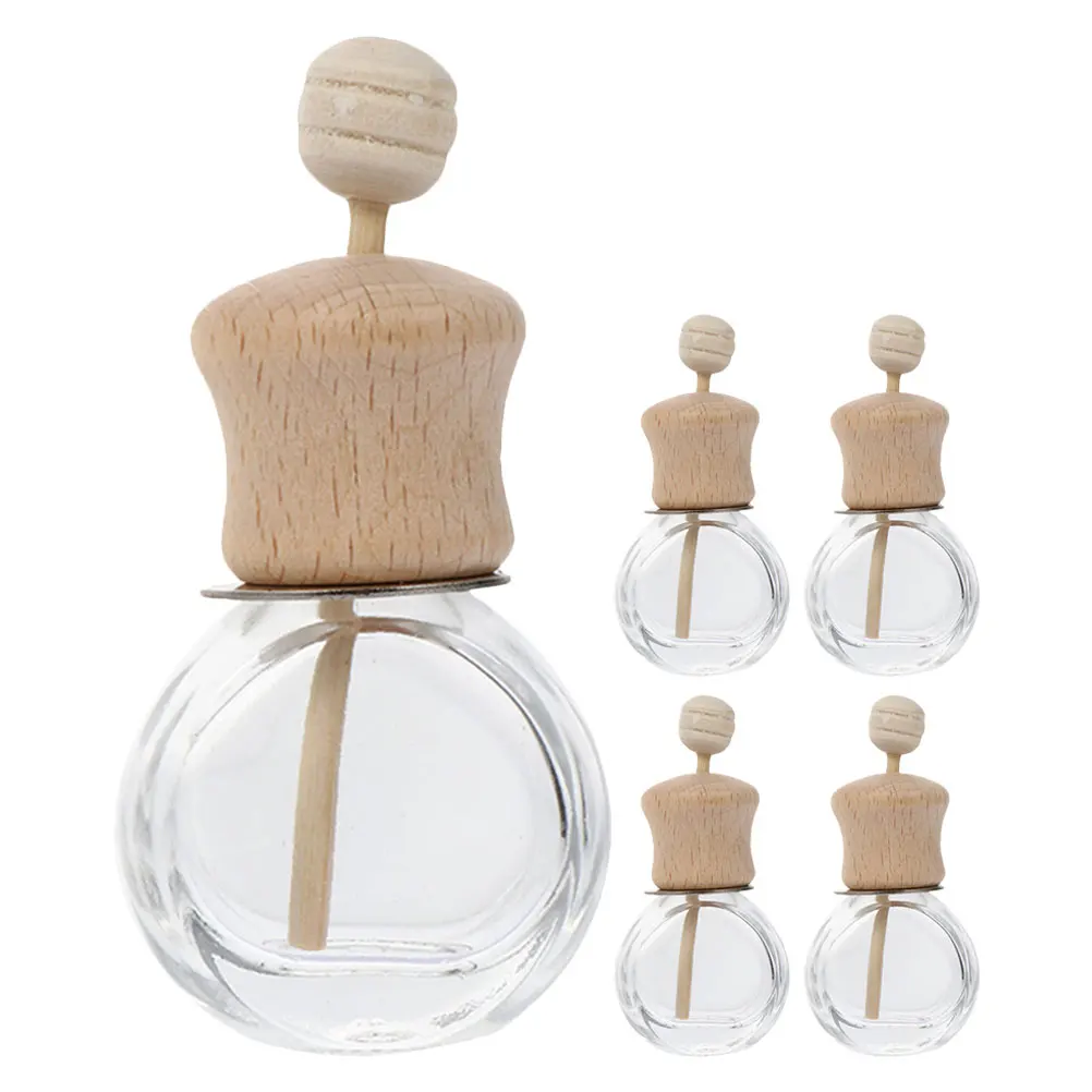 

5pcs Refillable Bottles Empty Air Freshener Perfume Bottles Clip On Air Vent Fragrance Bottle Portable Oil Diffuser For Men