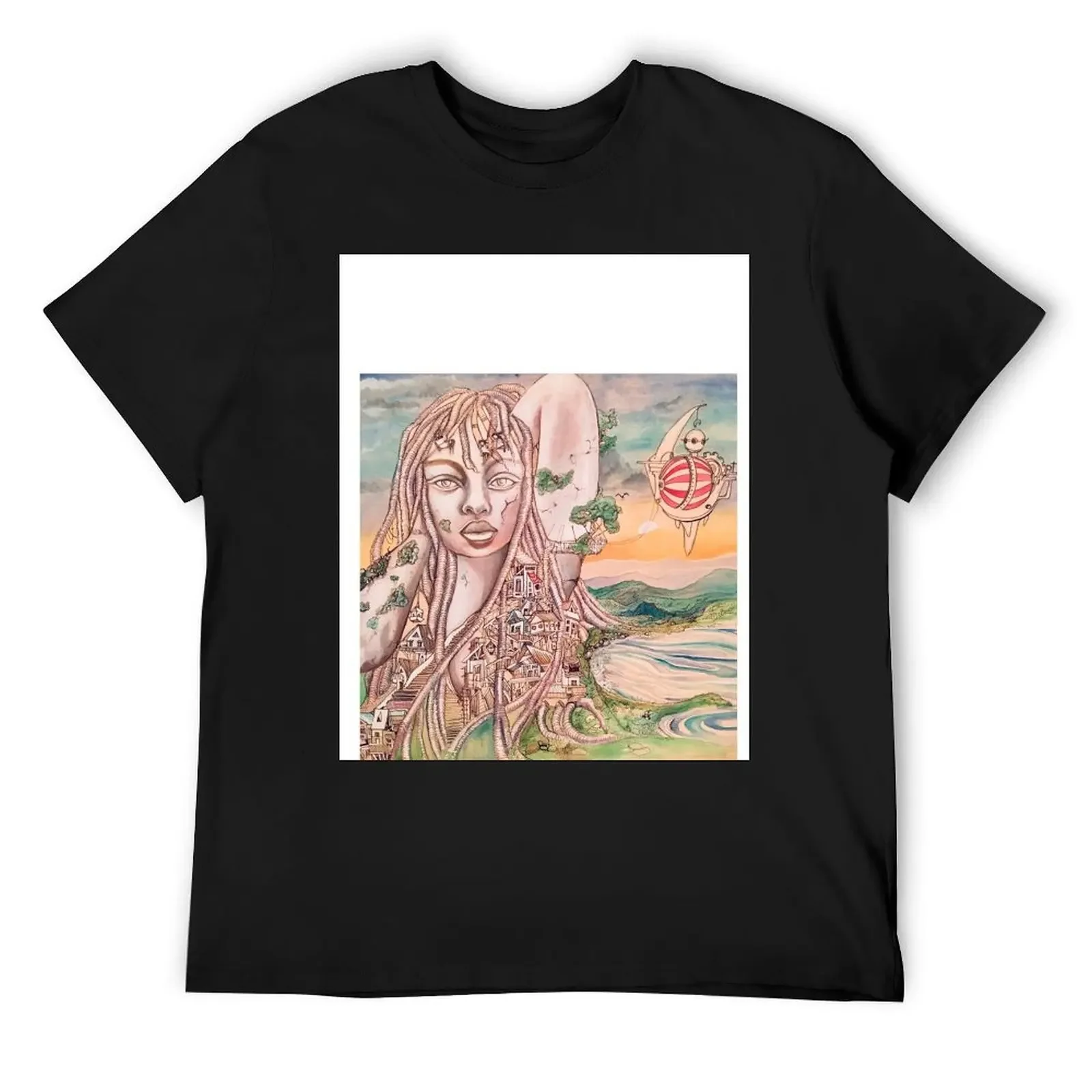 

Black Niobe; The Goddess Series T-Shirt customizeds anime clothes mens clothes