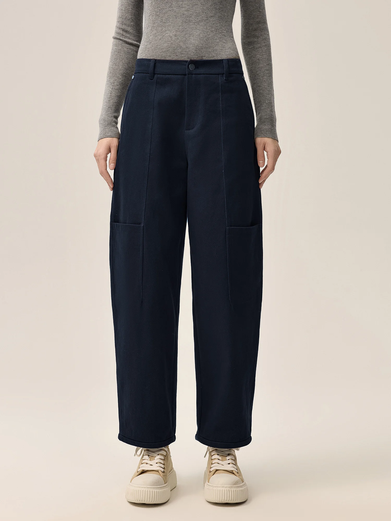 

Джинсы HuaJiYan Blueberry прямого кроя с эластичным поясом, укороченные, для повседневной носки, женские, на все сезоны