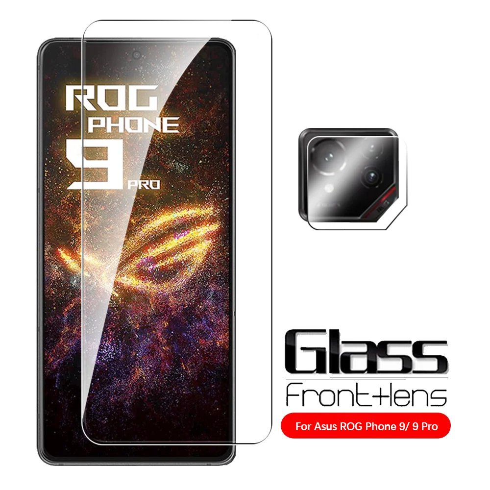 2in1 Tempered Glass For Asus ROG Phone 9 Pro 5G Screen Protector ROGPhone9 ROG Phone9 Pro Phone 9Pro Camera Lens Protective Film