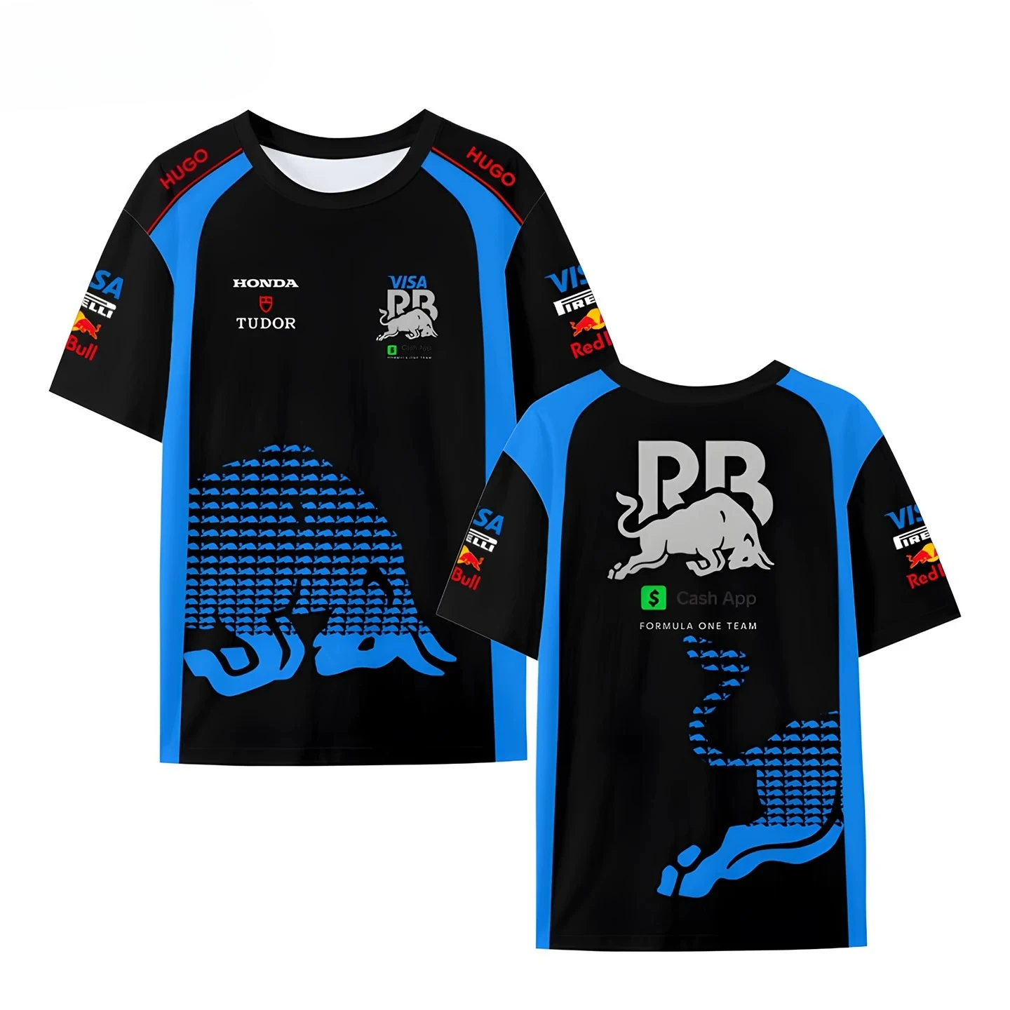 2026 New Red Bull Junior Team F1 Formula 2 Team Racing Suit Quick-Dry Short-Sleeve T-Shirt for Men and Women