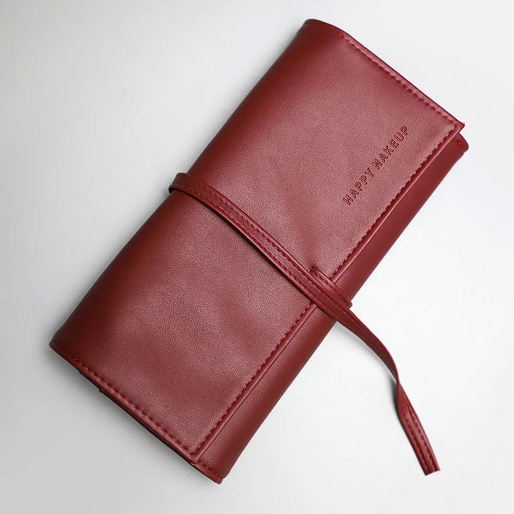 

10 Pockets PU Brush Storage Bag Compact Makeup Brush Rolling Pouch Portable Organizer for Travel