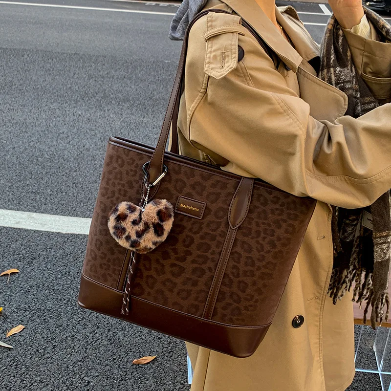 

2025 Animal Print Tote Bag for Women, Spacious Shoulder Bag Top Handle, Casual Chic Crossbody Purse, Stylish Functional