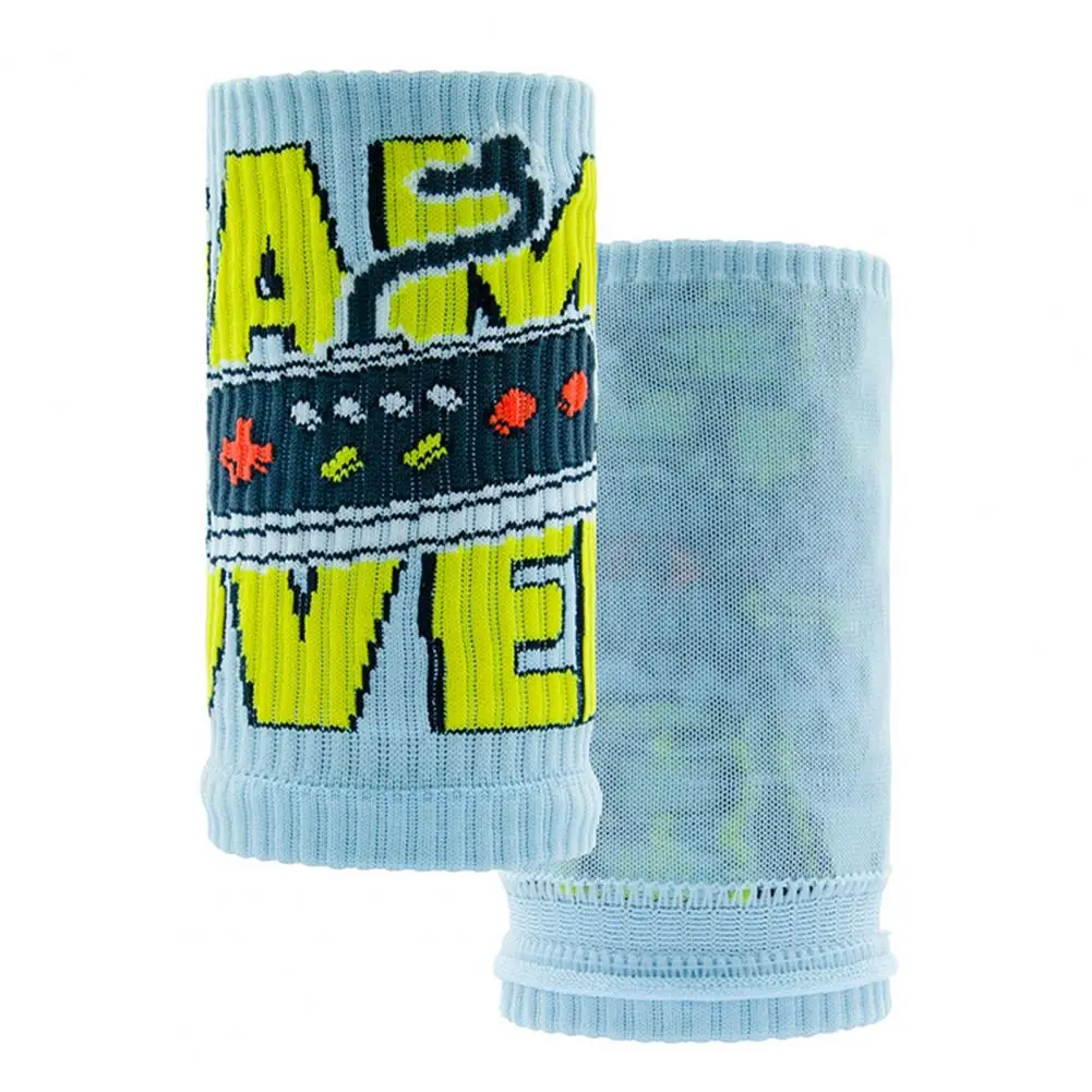 Sports Wristbands 1 Pair Protective Ergonomic Cartoon Printed Stretchable Volleyball Sweat Wrist Bands for Sports