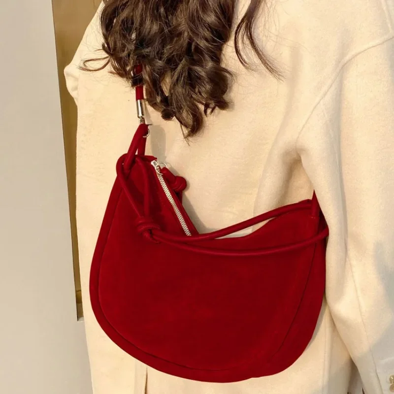 Crossbody Bags Women PU All-match Shoulder  Elegant Large Capacity Handbag Office Lady Casual New Korean Style Chic Girl