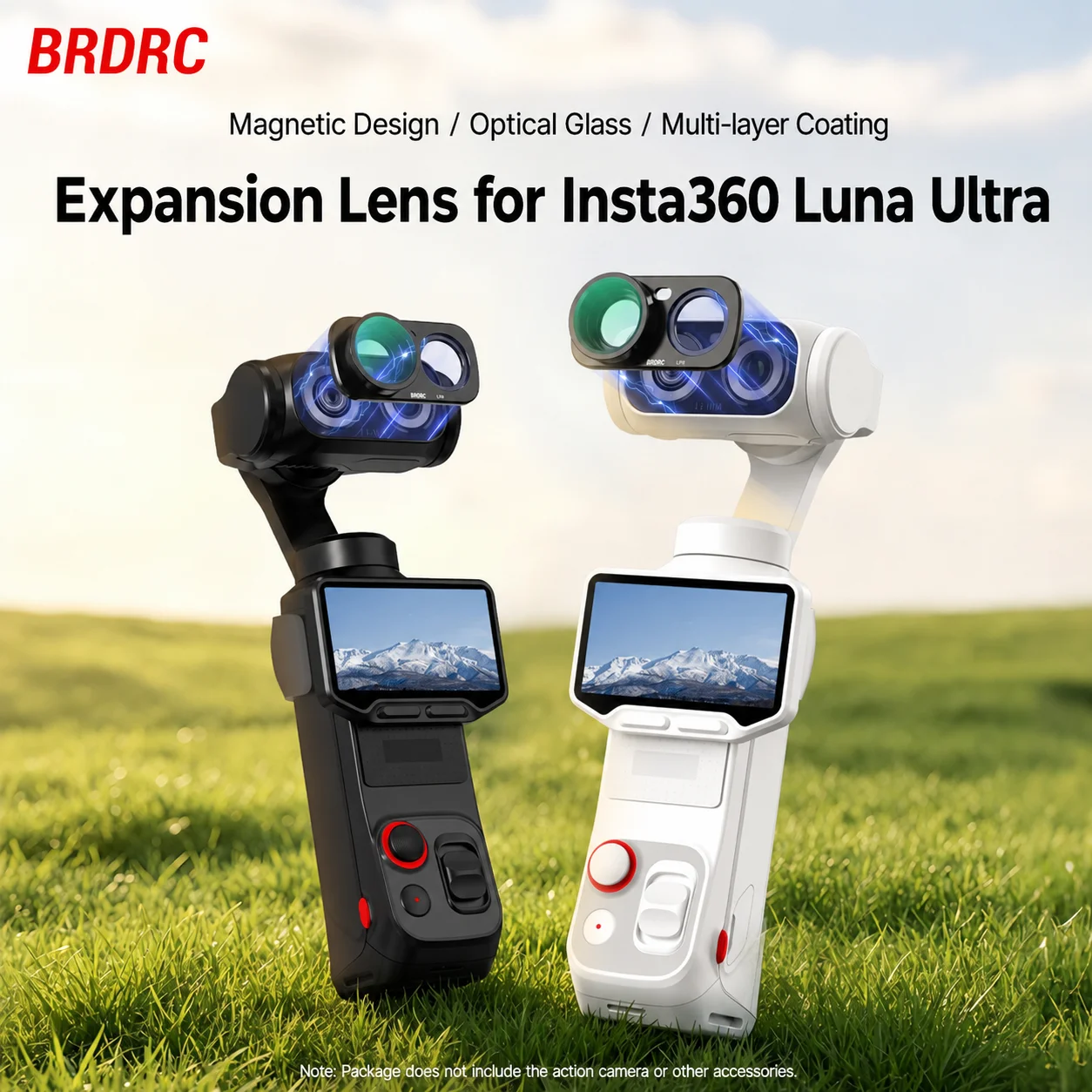 Objectif grand angle 0,75X pour Insta360 Luna Ultra, 115 degrés, verre optique HD, fixation magnétique, objectif résistant à l'eau et à l'huile, accessoires
