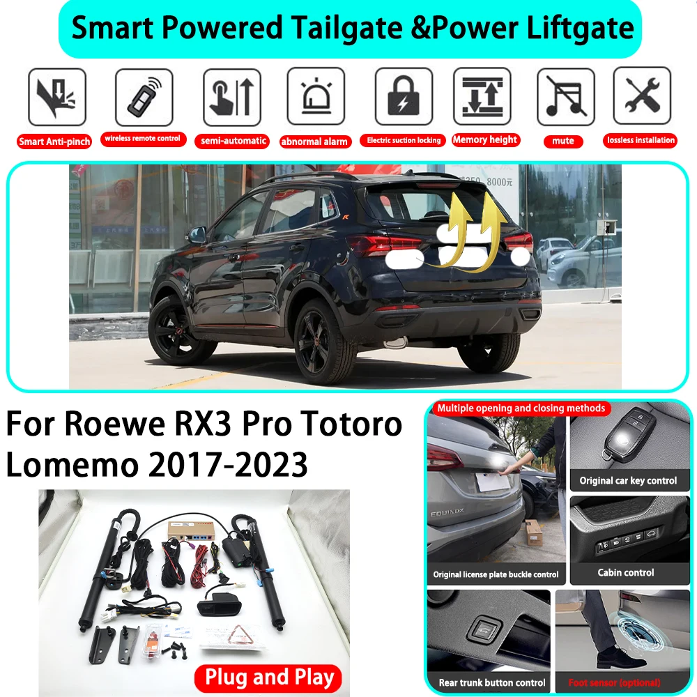 

﻿ ﻿for Roewe RX3 Pro Totoro Lomemo 2017-2023 OEM Smart Automatic Powered Tailgate Electric Power Tailgate Lift Kit Key Close