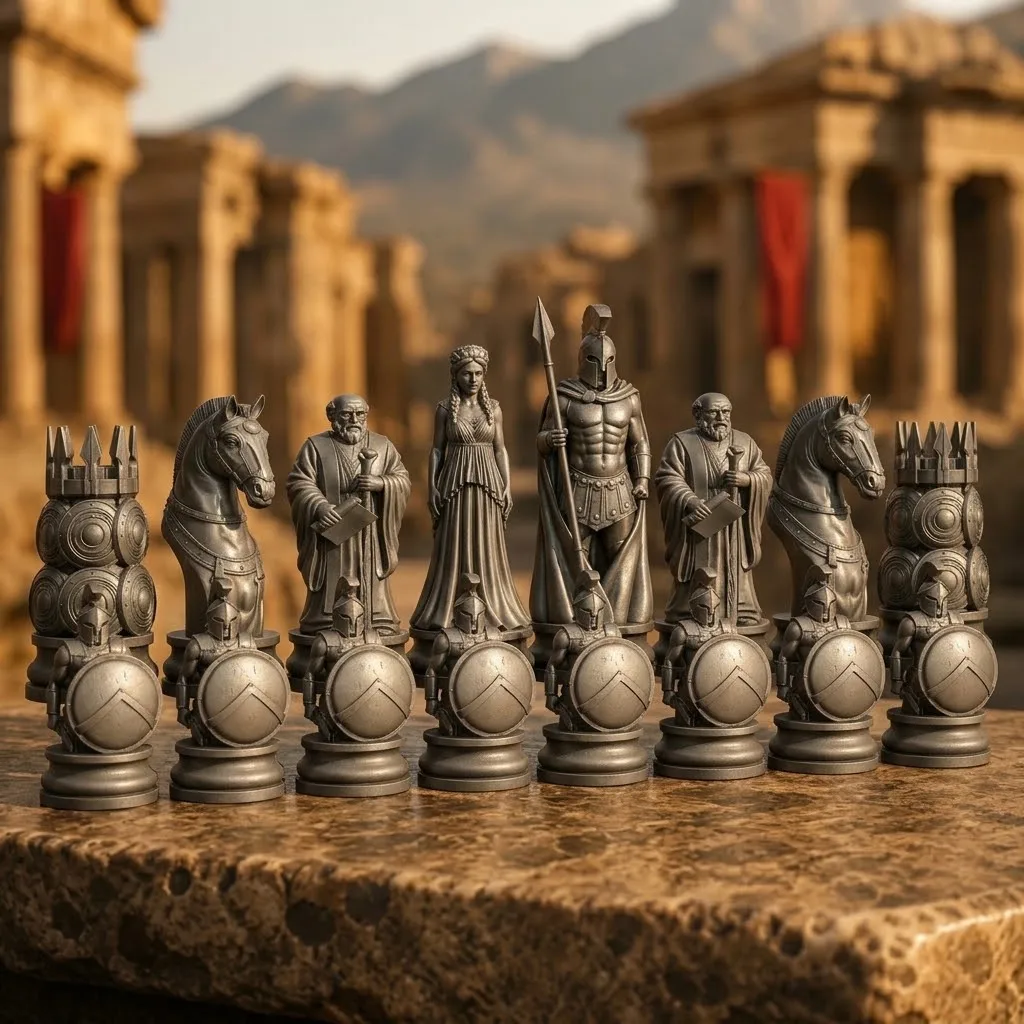 16 Pcs Sparta Theme Desktop Decoration Birthday Gift Desktop Decoration Decoration