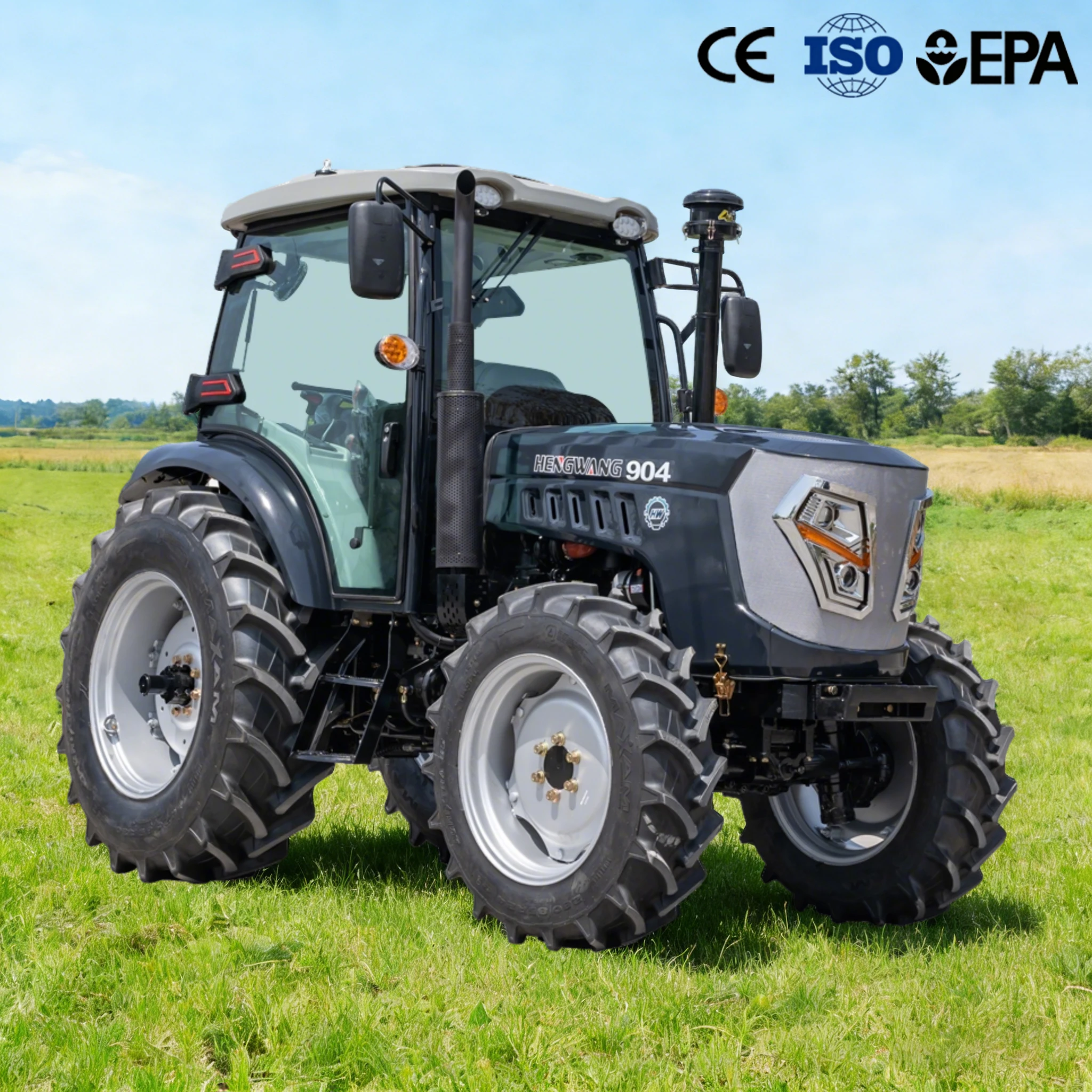 4x4トラクター 70～100馬力 (12F+12R) 全地形対応 四輪駆動 小型トラクター ディーゼル ミニ農場トラクター 農業機械