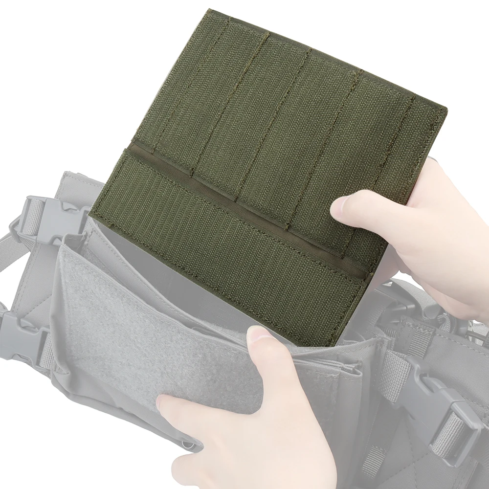 Adesivo tattico con gancio magico Pannello MOLLE con patta completa per accessori di espansione per gilet da caccia softair MK3 MK4