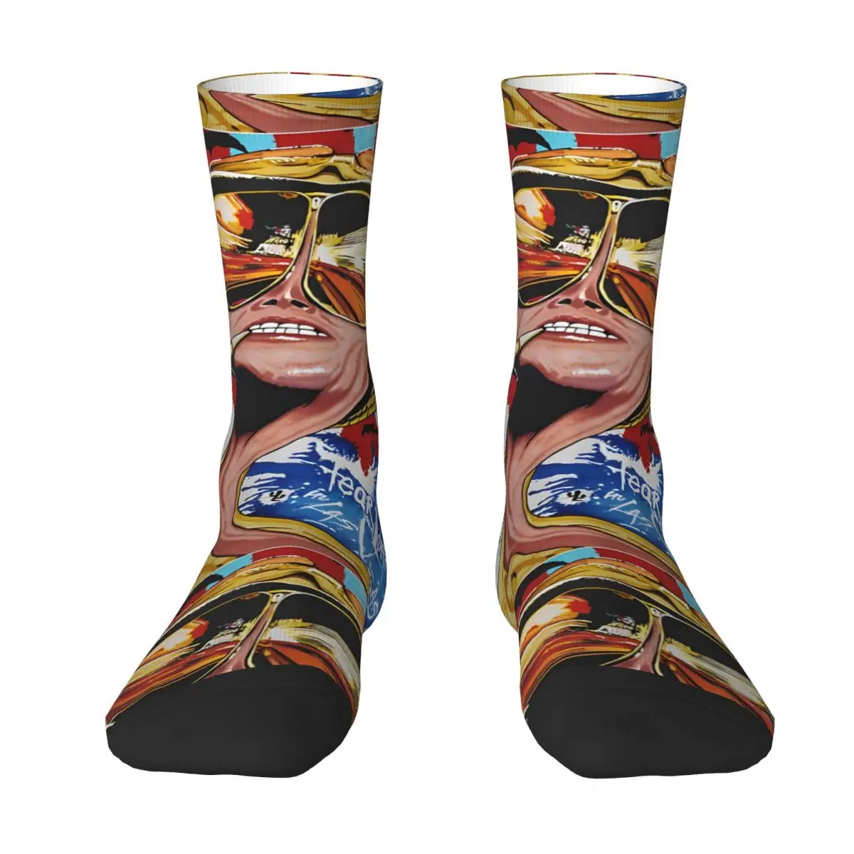 Fear And Loathing In Las Vegas Socks Casual Stockings Winter Anti Skid Men's Socks Comfortable Printed Cycling Socks