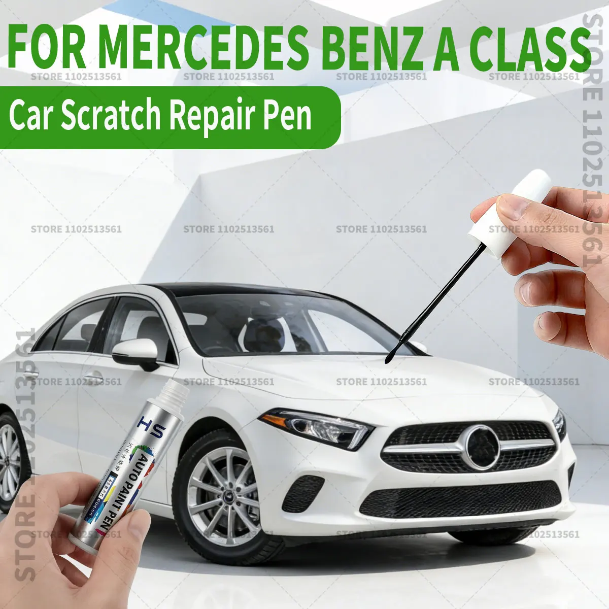 For Mercedes Benz A Class Paint Repair Pen Touch Up Scratch Remover DIY Car Accessories Blue 896 White 149 144 Gold 817 Blue 970