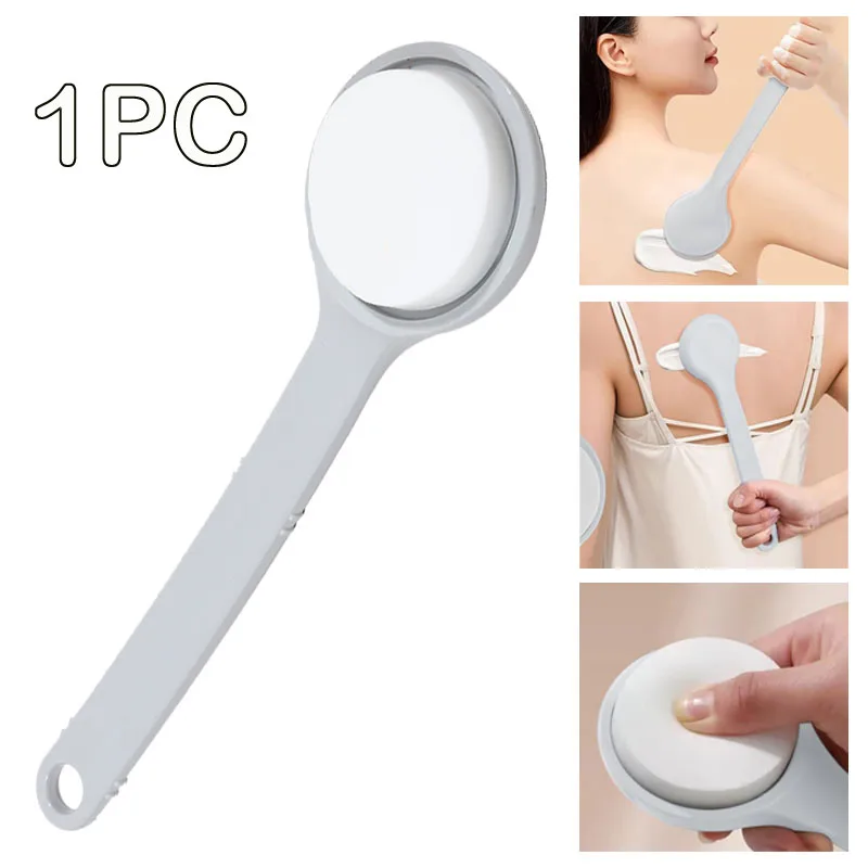 

1Pc Multi-Function Lotion Sunscreen Ointment Applicator Long Handle Body Cleaner Shower Brush Sunscreen Beauty Back Applicator