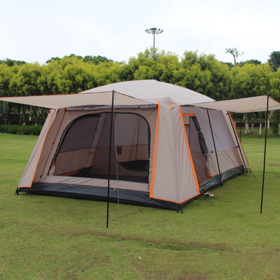 Double Layer Hiking Outdoor Rainproof Camping Tent Campfire Picnic Sunshade Tent