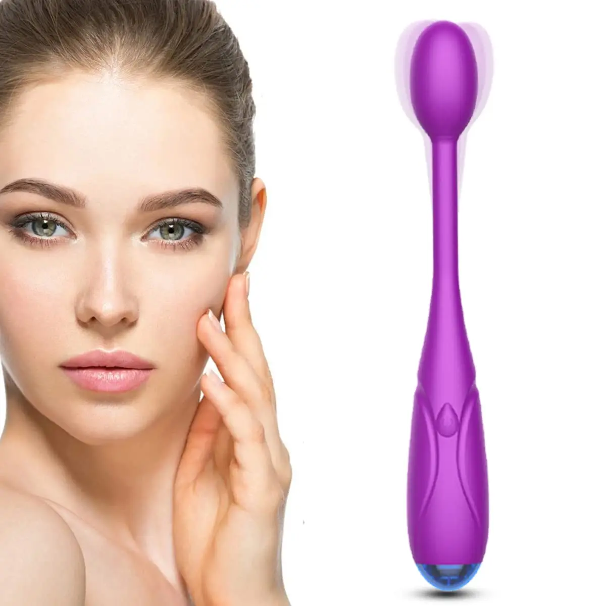 

Personal Eye Massager Wand with Eye Face Massage Vibrating Treatment for Relieving Eyes Dark Circles, Puffiness,Fatigue,Facial