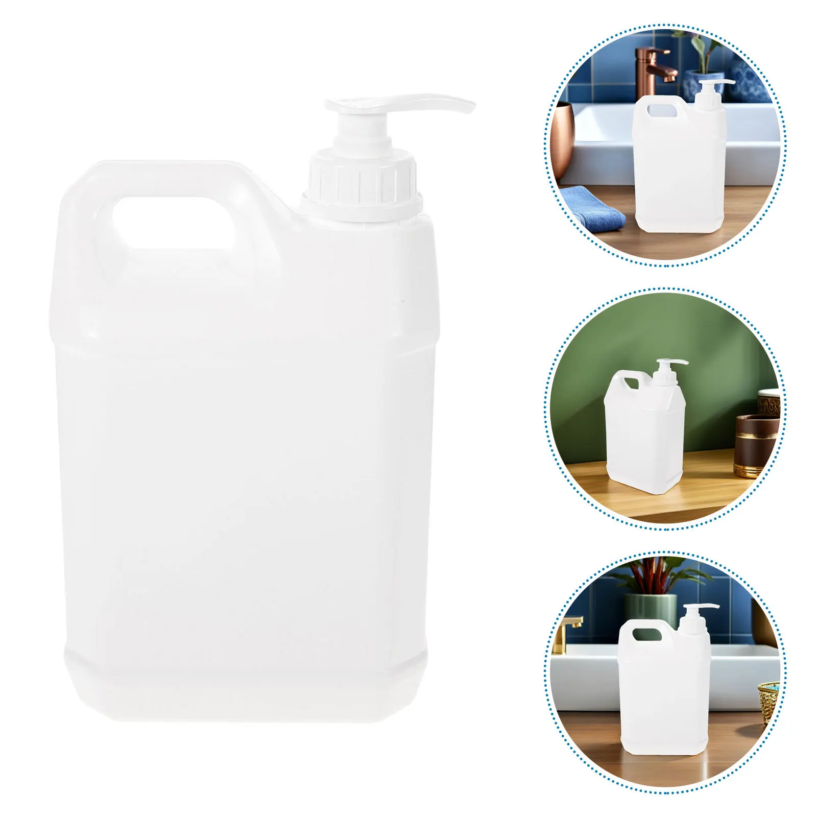 

2Pcs Pump Dispenser Bottles Plastic Transparent Refillable Shower Shampoo Lotion Body Wash Container Plastic Pump Bottles